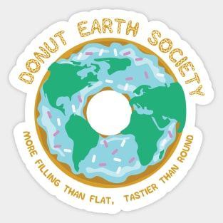 Donut Earth Society Sticker